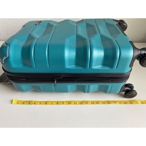 Jeep Bags Jeep Polygon Hardside Luggage 3d Teal 22 Carry On Rolling